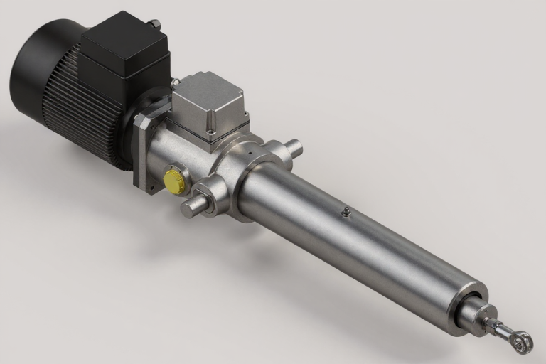 electric linear actuator inline motor EC AC