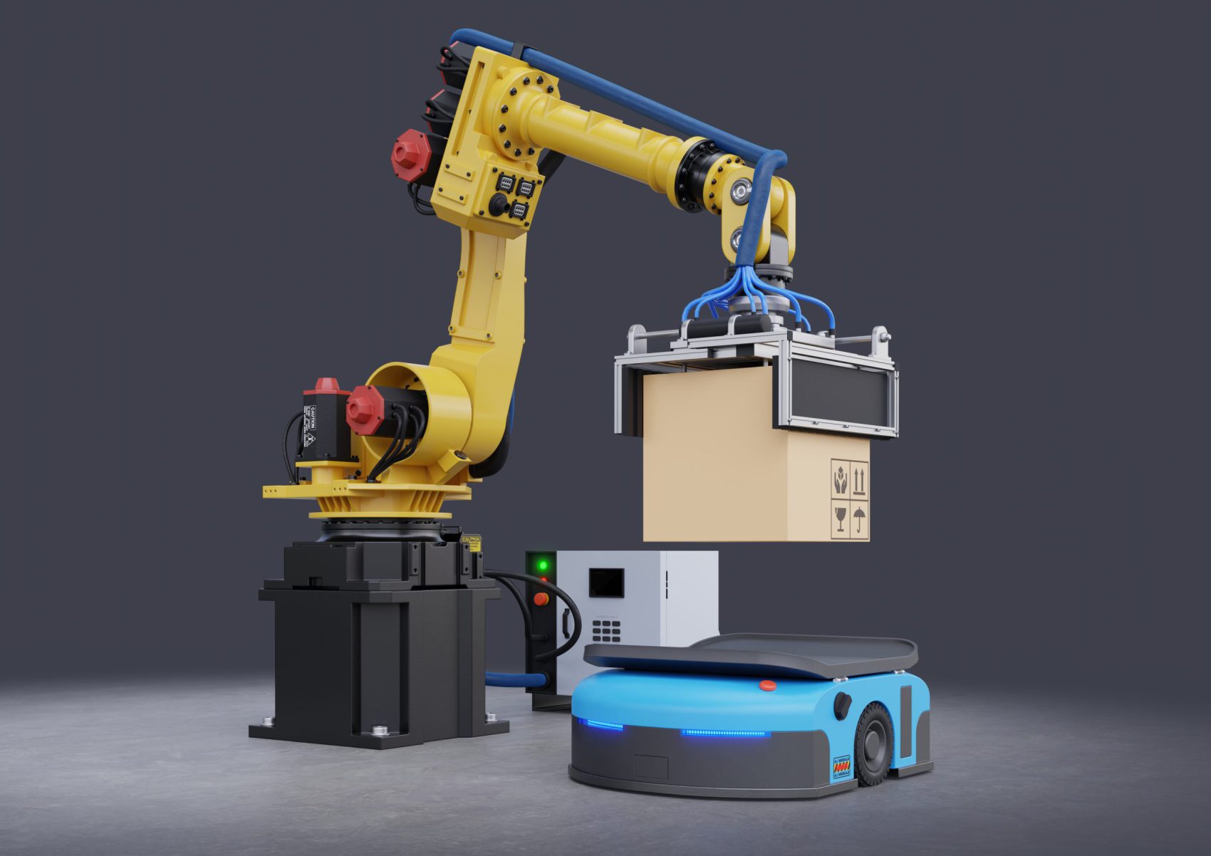 Attuatori Lineari Elettrici - Il futuro dell'automazione industriale braccio robotico e automated guided vehicle