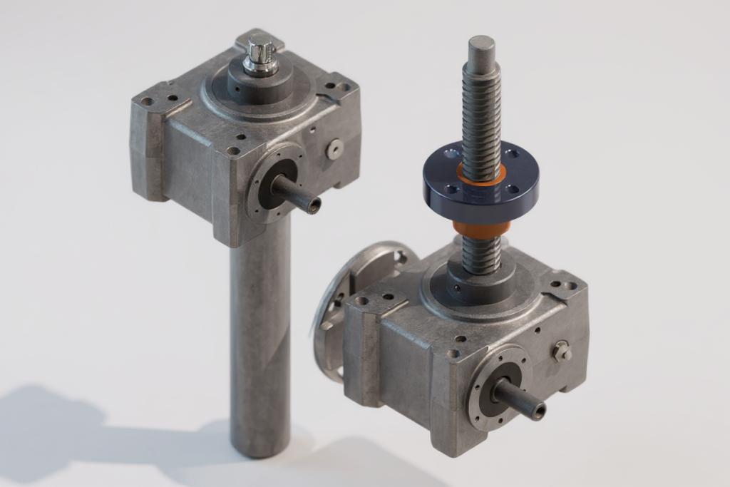 rotating and translating screw jacks