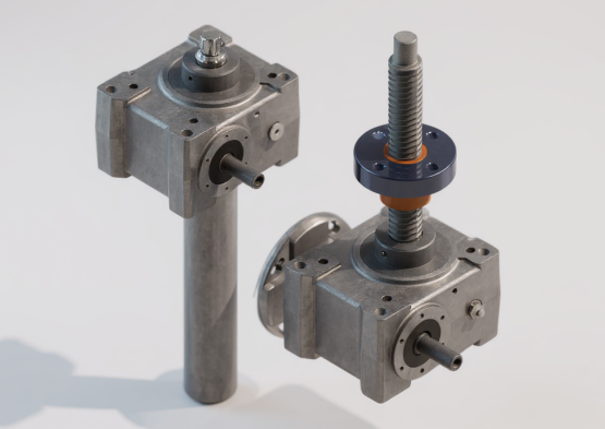 rotating and translating screw jacks